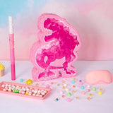 WERNNSAI Dinosaur Piñata - Watercolor Pink Dinosaur Piñata Birthday