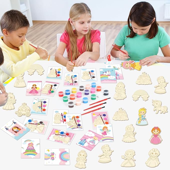 24Pcs Princess Party Favors Birthday Supplies Decorations-Cards with