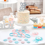 92 Pieces Gender Reveal Party Favors 30 Button Pins 30
