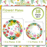 Tropical Luau Party Supplies Kit for 76 Count Aloha Hawaiian Party
