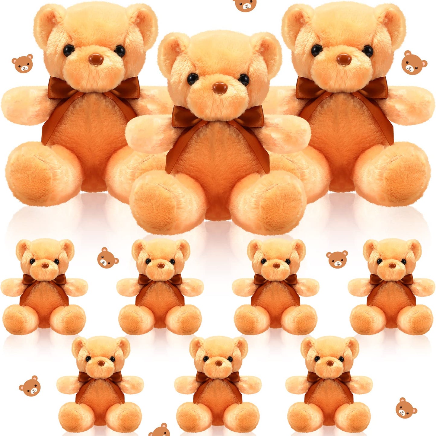 Skylety 10 Pcs 12 Inch Bears Bulk Stuffed Animals Soft Gift Plush