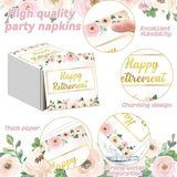 96Pcs Flower Retirement Party Decorations for Women White Peony