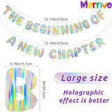 Iridescent The Beginning of a New Chapter Banner, Holographic