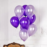 Togvu Purple Balloons, 60 Packs 12 Inch Metallic Chrome Pearl Macaron