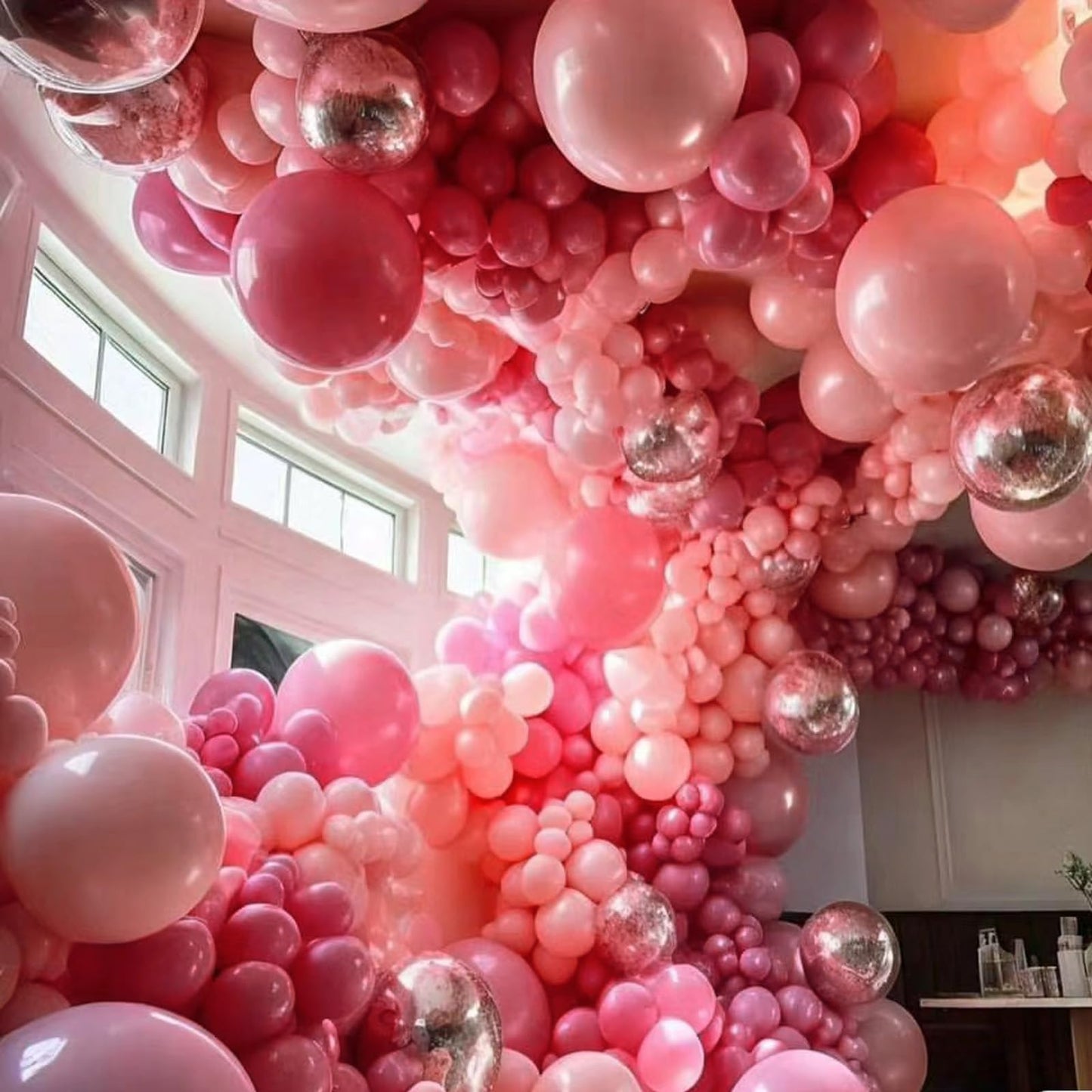 Rose Red Balloons, Scmdoti Fuschia Pink balloons Balloons Different