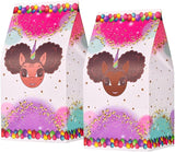 Favorite Faces Afro Puff Unicorn Birthday Party in a Box for 15