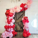 YMSZ Red and Pink Balloons Arch Kit, Valentines Balloons Arch,134pcs
