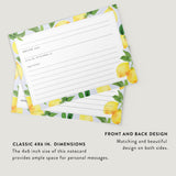 Dashleigh Lemon Recipe Cards 4x6 Double Sided, 50 Bright Citrus