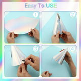ZOIIWA 48 Pieces Iridescent Party Hats Rainbow Laser Themed Hat
