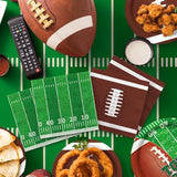 Football Party Supplies Kit Serve 24 Includes Dinner Plates