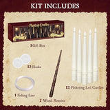 Halloween Decorations Floating Candles with Wand 12 Pcs Magic