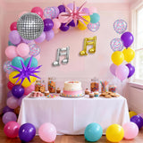 KPOP Music Theme Balloon Garland Arch Kit, 119Pcs Rainbow Colorful