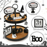 Halloween Decorations 8PCS Tiered Tray Decor Cute Tabletop Halloween