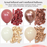 CVPARTON Retro Blush Pink Balloons 55 Packs 12 Inch Dusty Pink