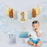 Baby 1st Birthday Party Decorations For Handmade Blue Tassel Garland