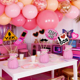 Mosailles 35Pcs 2000s Party Photo Booth Props 00s Party Decorations