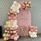 Boho Balloon Garland Arch Kit 156Pcs Dusty Pink Pastel Brown