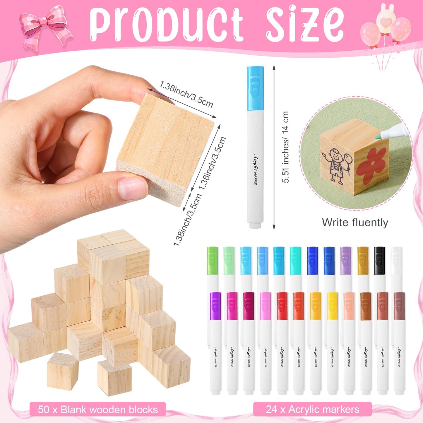 Tatuo 75 Pcs Baby Shower Block Games Here Comes The Son Baby Shower