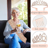 60th Birthday Decorations for Woman 60th Birthday Sash and Crown