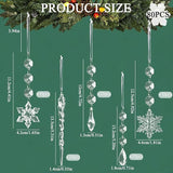 80pcs Christmas Tree Decoration Crystal Ornaments - Acrylic Christmas