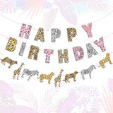Safari Birthday Decorations Jungle Theme Party Supplies for Girl -