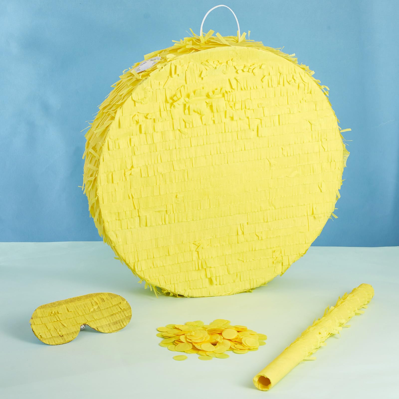 Jenaai Disco Ball Large Piñata 16 Inch, Round Blank Disco Piñata  Yell