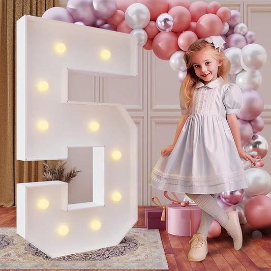 imprsv 4FT Marquee Numbers,DIY Light Up Numbers for 50th Birthday
