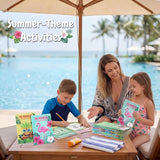24 Pack Summer Mini Activity Books for Kids Beach Luau Party Favors