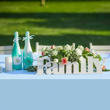 6Pcs Light Blue Tablecloths,Disposable Plastic Tablecloth,Waterproof