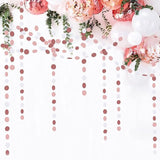 Rose-Gold Pink-White Party Decorations Paper-Garland - 52Ft