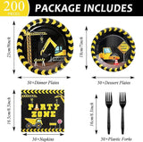 Construction Party Plates and Napkins Serves 50 Construction