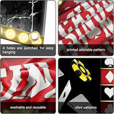 Casino Night Porch Banner Set 2PCs 41.66x98.4in Poker Signs with