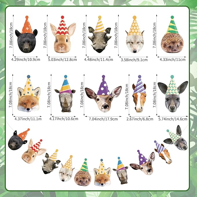 Safari Animals Happy Birthday Banner Wild Animal Banners Party Animal
