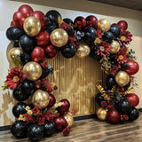 Burgundy Balloons Double Stuffed Wine Red Rose Red Balloon Arch Kit
