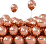 PartyWoo Metallic Rose Gold Balloons, 50 pcs 5 Inch Rose Gold