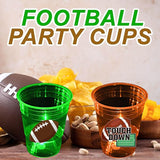 mishunyus 24 Pcs Glow Football Cups Decorations, Superbowl Party