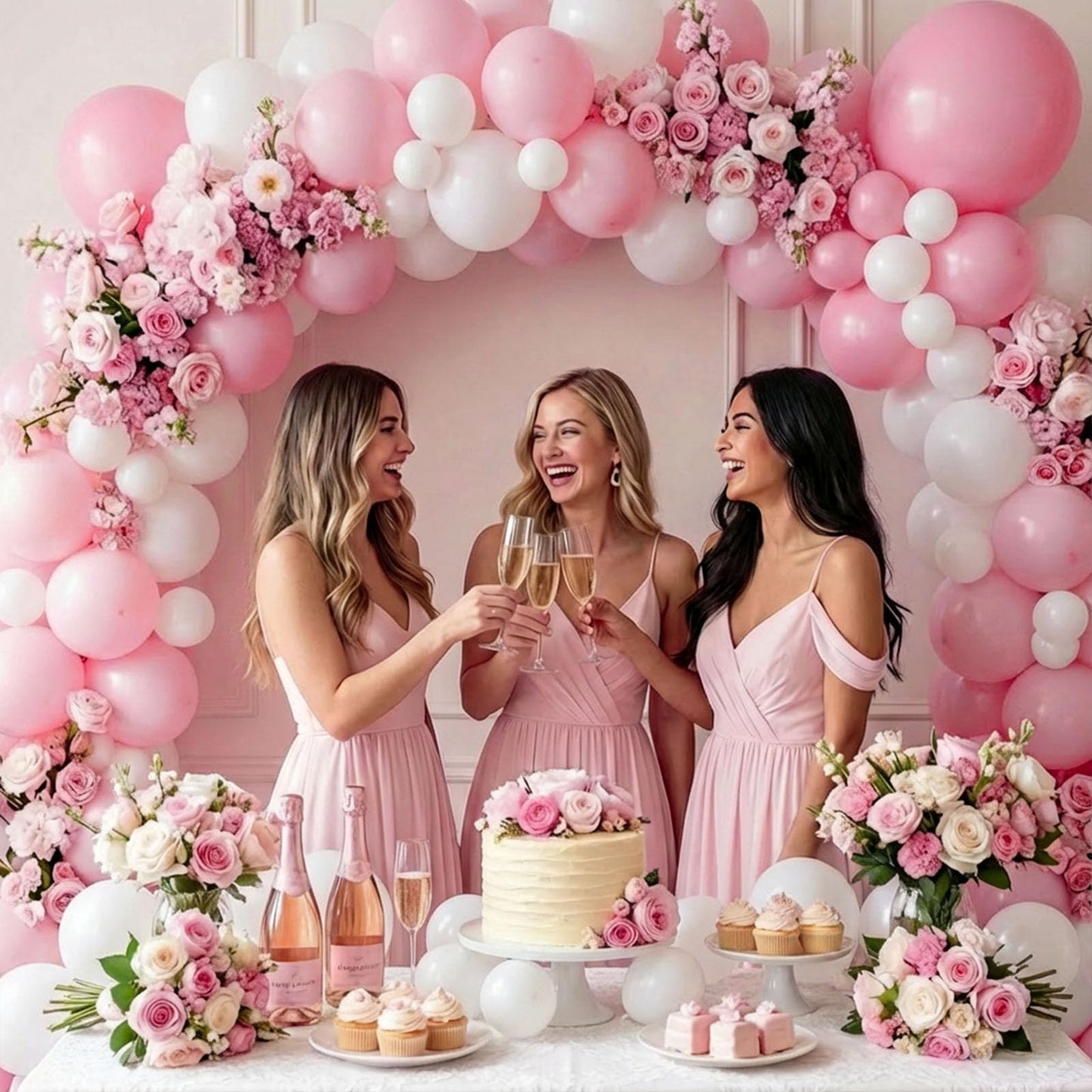 LovesTown 150 PCS Pink Balloons Different Size of 18 12 10 5 Inch