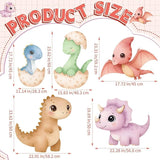 5Pcs Dinosaur Baby Shower Decorations Large Baby Dinosaur Cardboard