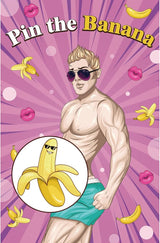 Hxezoc Bridal Shower Games Pin the Banana on The Hunk Game with 72