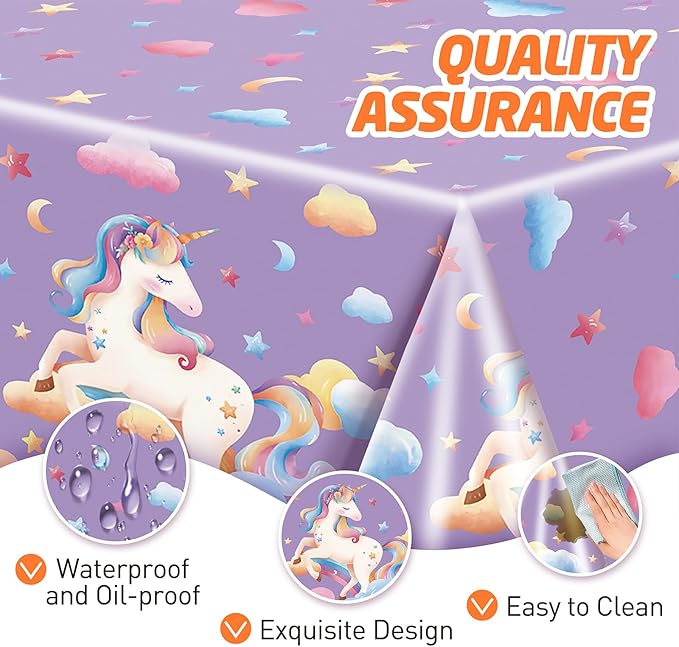 146Pcs Unicorn Plates and Napkins Party Supplies Includes Plates
