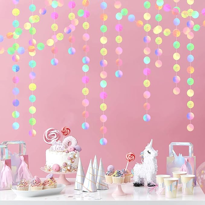 Iridescent-Disco Holographic-Euphoria Anniversary Party-Decoration