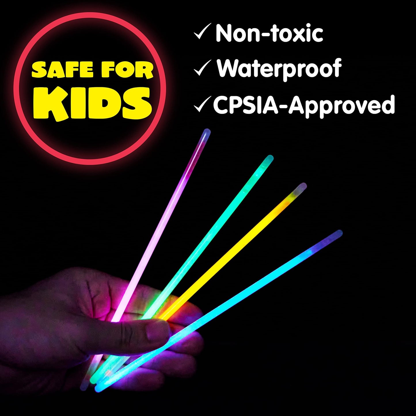 JOYIN 1000 Pcs 8" Glow sticks Bulk Party Favors Pack, Neon Glow in the