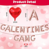 Galentines Day Balloons Banner 16 Inch Rose Gold Galentines Gang