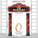 3 Pcs Movie Night Porch Sign Banner Movie Theme Party