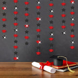 Red-Black Graduation-2026 Class Party-Decorations Garland - Congrats