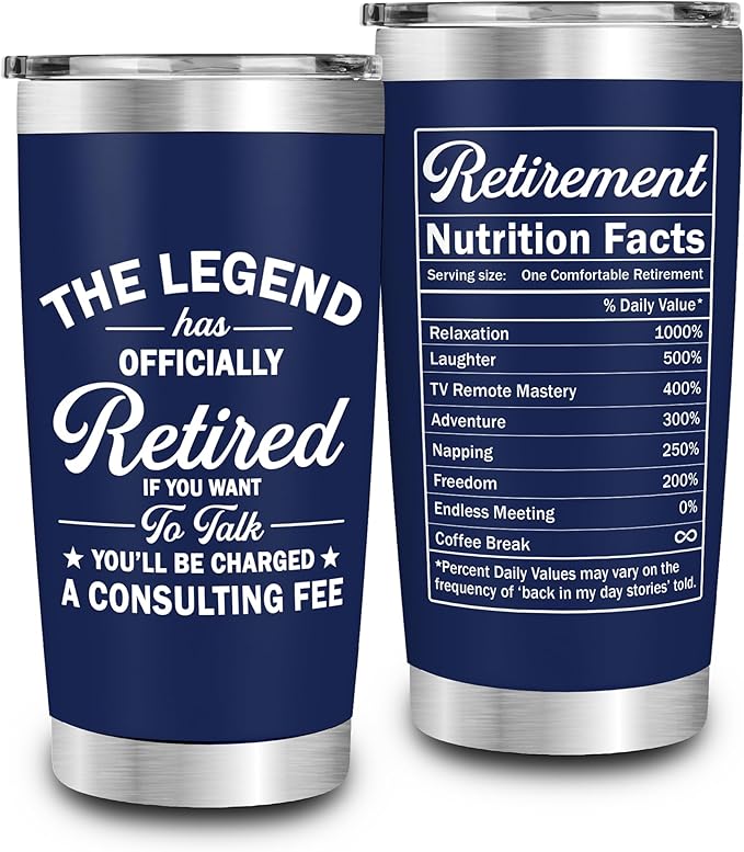 Retirement Gifts for Men The Legend Has Retired Retired Tumbler for