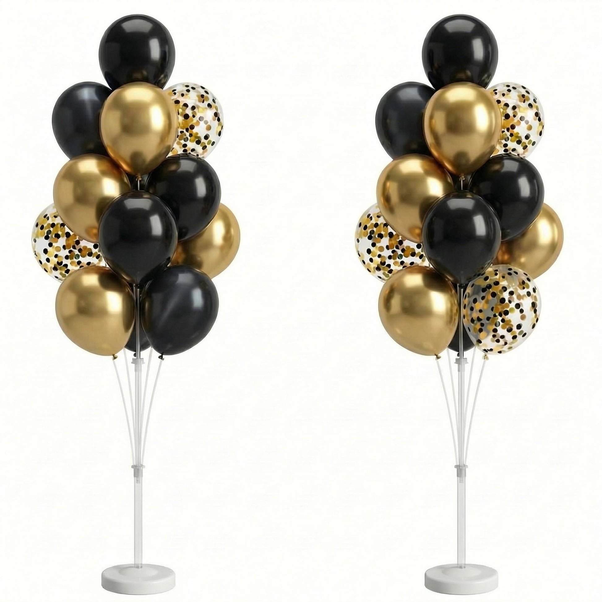 Balloon Column Stand Kit,2 Sets of Assorted Rainbow Balloon Tower