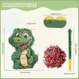 Dinosaur Piñata Party Set 132 Pieces with Hitting Stick Confetti