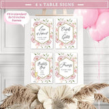 188 pc Pink Bridal Shower Decorations Includes Balloon Arch & Boxes