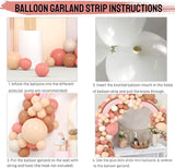 Boho Balloon Garland Blush Nude Dusty Pink Brown White Sand Long